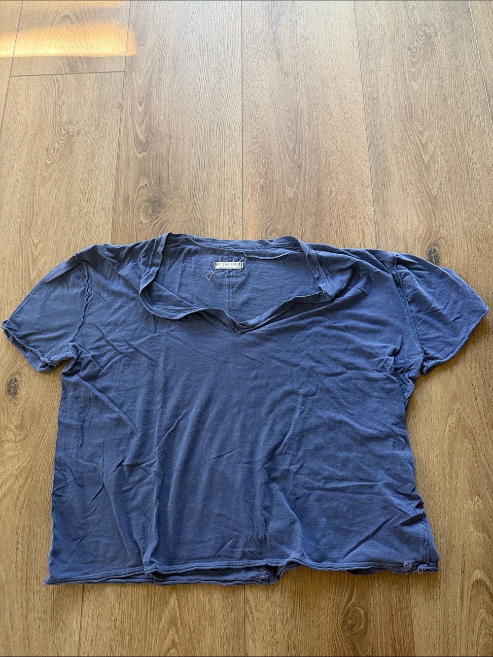 We The Free Relaxed V-Neck Tee in Navy